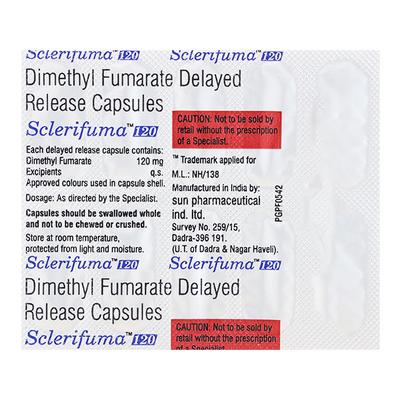SCLERIFUMA 120 Capsule 10's - Multiple Sclerosis-Imm