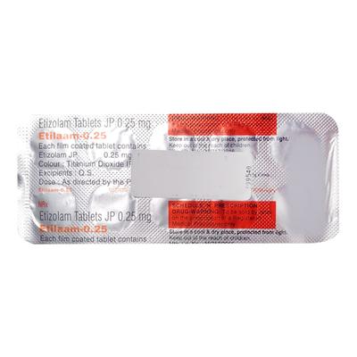 Etilaam 0.25mg Tablet 10'S - Anxiety-Anx