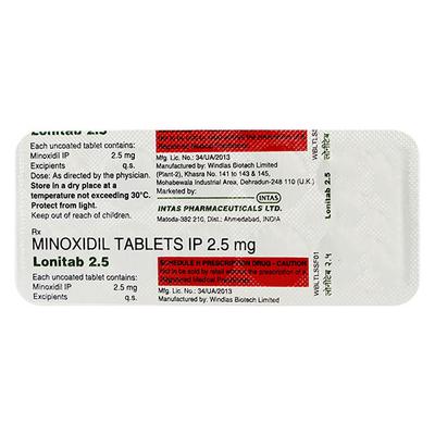 LONITAB 2.5 Tablet 10's - Hair Loss-Oth