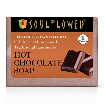 Soulflower Hot Chocolate Soap 150 gm - Shower Gels & Body Wash