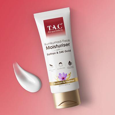 TAC Glow Boosting Face Serum Saffron & 24K Gold Reduces Dullness & Pigmentation All Skin Types 30 ml - Face Gels
