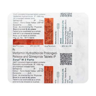 Zoryl M2 Forte Tablet 15'S - Diabetes-Ant
