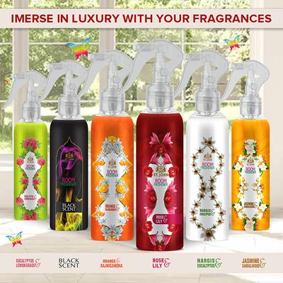 St. John Room Freshener Combo (Orange Rajinigandha 250 ml + Eucalyptus Lemongrass 250 ml + Rose Lily 250 ml) 1's - Men Deodorants/Roll-Ons