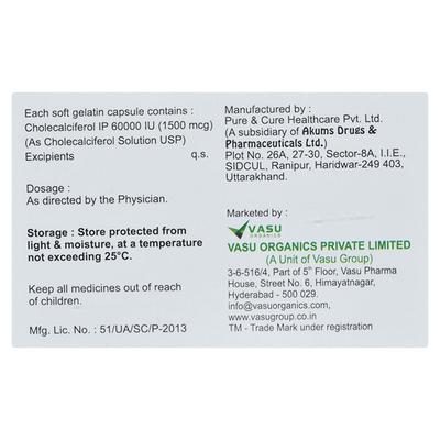 SOLIS D3 60000 Capsule 4's - Supplements-Vam