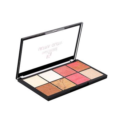 Half N Half HD Pro, Ultra Glow Multicolour Baked Highlighter Palette, Multicolor - 01 24 gm - Highlighters & Illuminators