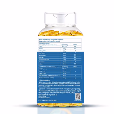 Dr. Morepen Omega 3 Deep Sea Fish Oil Triple Strength Capsule 60's - Omega Fish Oil Fatty Acids