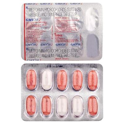 GMT SR 2mg Tablet 10'S - Diabetes-Ant