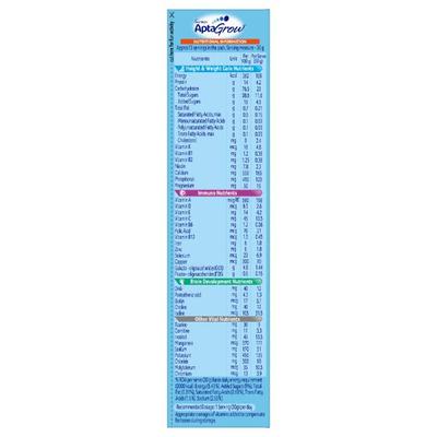 AptaGrow (3+ Years) Nutritional Powder - Vanilla Flavour 400 gm - Kids Nutrition