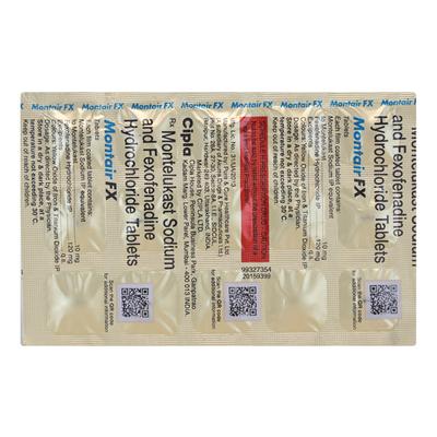 MONTAIR FX Tablet 15's - Allergies-Ant
