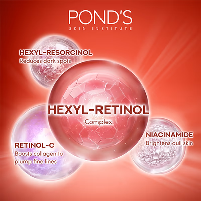 Pond's Youthful Miracle Hexyl Retinol Complex, Renew and Repair Serum 14 ml - Essences