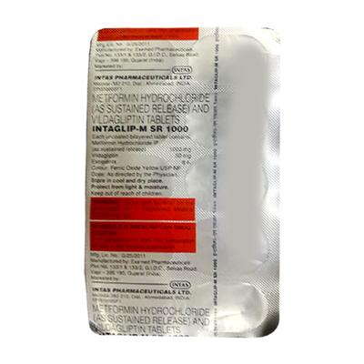 INTAGLIP M SR 1000 Tablet 10's - Diabetes-Ant