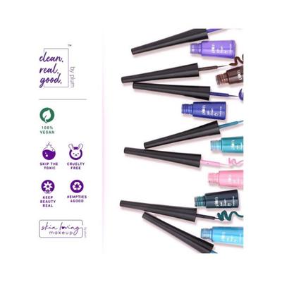 Plum EyeSwearBy Matte Liner WaterProof Quick Drying Per Vegan Cruelty Free 03 Aqua Wave 3 ml - Eyeliners
