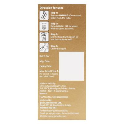 Oxoneg Orange Flavour Tablet 15'S - Supplements-Sup