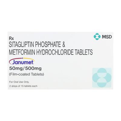Janumet 50/500mg Tablet 15'S - Diabetes-Ant