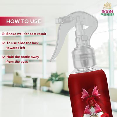 St. John Room Freshener Combo (Orange Rajinigandha 250 ml + Eucalyptus Lemongrass 250 ml + Rose Lily 250 ml) 1's - Men Deodorants/Roll-Ons