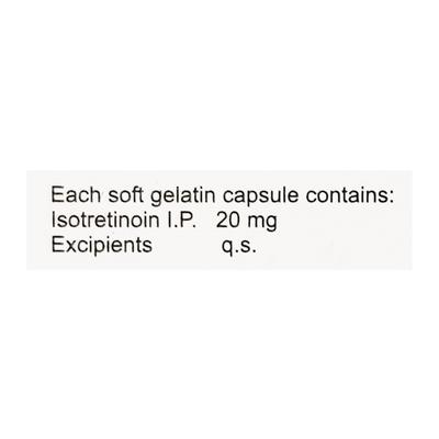 Isac 20mg Capsule 10'S - Acne-Acn
