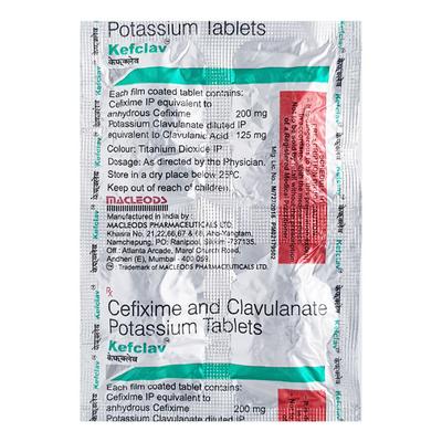 Kefclav 200mg Tablet 4'S - Bacterial Infections-Cep