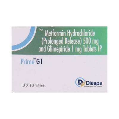 Prime G 1/500mg Tablet 10'S - Diabetes-Ant