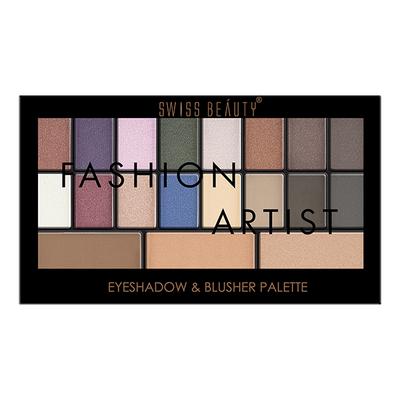 Swiss Beauty Fashion Artist Eyeshadow & Blusher Palette - (Shade-2) 30 gm - Blushes