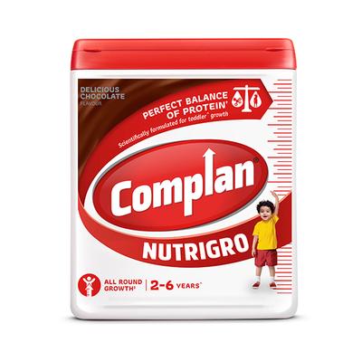 Complan Nutrigro (2-6 Years) Powder - Chocolate Flavour 400 gm (Jar) - Kids Nutrition