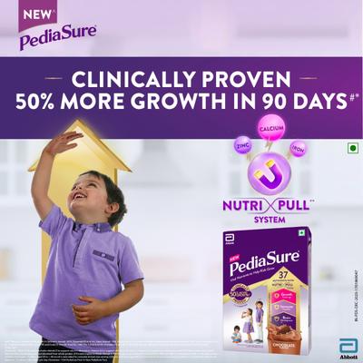 Pediasure Scientifically Designed Nutrition Drink Refill - Chocolate Flavour 375 g - Kids Nutrition