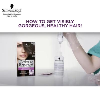 Schwarzkopf Colour Specialist At Home Permanent Hair Colour - 6.16 Cool Dark Blonde 165 ml - Crème