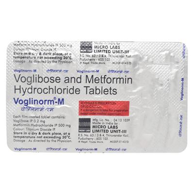 Voglinorm M 0.2mg Tablet 10'S - Diabetes-Ant