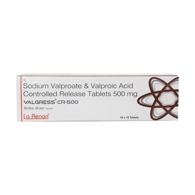 Valgress CR 500mg Tablet 10'S - Epilepsy/Convulsion-Ant