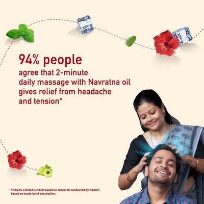 Navratna New Ayurvedic Cool Oil 450 ml - Hair Oils