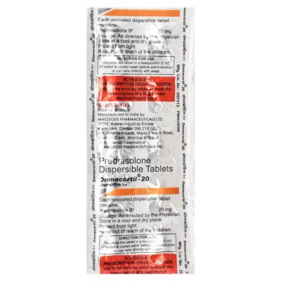 Omnacortil 20mg Tablet 10'S - Hormonal Therapy-Cor