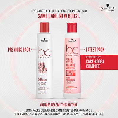 Schwarzkopf Professional Bonacure Repair Rescue Shampoo with Arginine and Vegan Keratin 250 ml - Shampoos