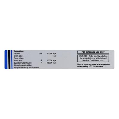 Tretin 0.025% Cream 30gm - Acne-Acn