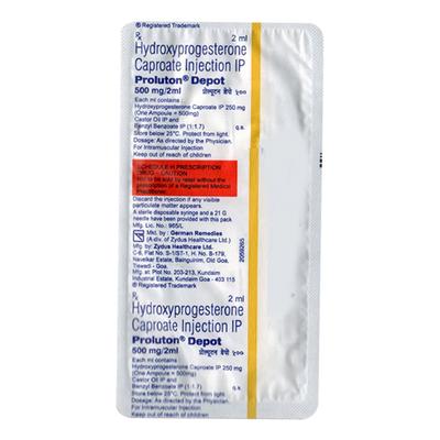 Proluton 500mg Injection(Depot) 2ml - Hormonal Therapy-Oes