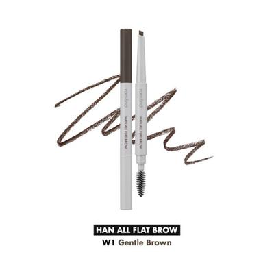 Rom&Nd Han All Flat Brow W1 Gentle Brown 0.17 gm - Eyebrow Pencils & Enhancers