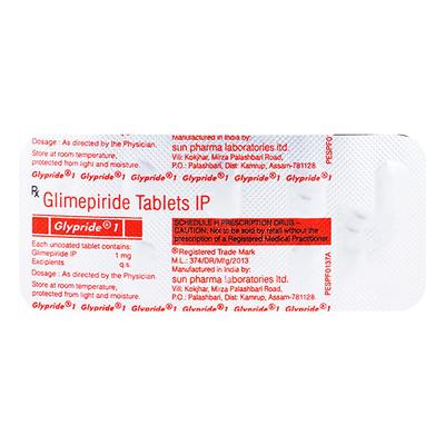 Glypride 1mg Tablet 10'S - Diabetes-Ant