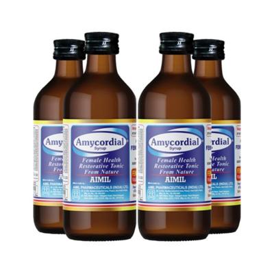Aimil Amycordial Syrup (Pack of 4 x 200 ml) - Speciality Medicines