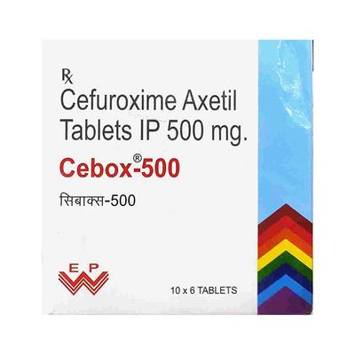 CEBOX 500 Tablet 6's - Bacterial Infections-Cep