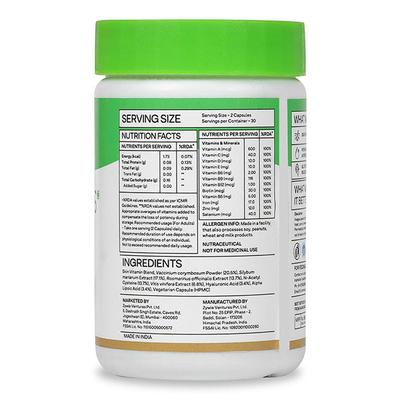OZiva Skin Vitamins Capsule 60's - Hair & Skin