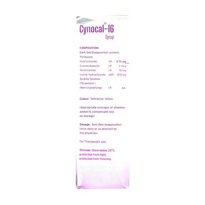 CYNOCAL 16 Syrup 200ml - Supplements-Vam