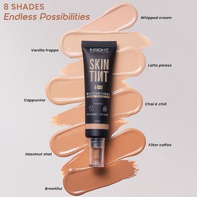 Insight Cosmetics Skin Tint 5In1 Multifunctional Serum Foundation - Whipped Cream 30 gm - Foundation