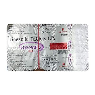 LIZOMED 600 Tablet 10's - Bacterial Infections-OAB
