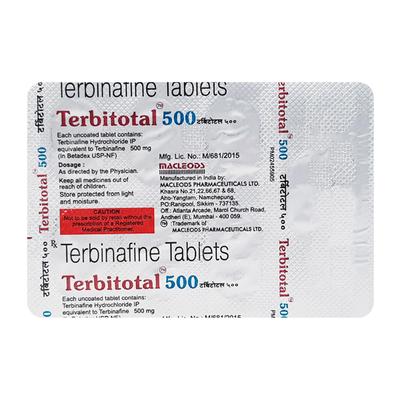 Terbitotal 500mg Tablet 7'S - Fungal Infections-Anf