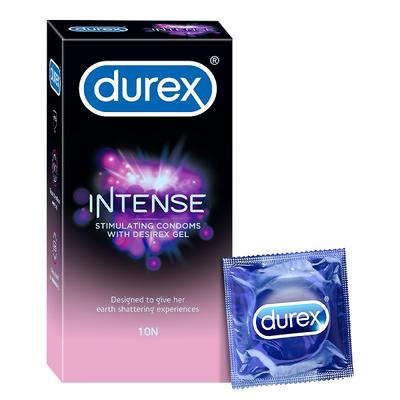 Durex Intense Condoms 10's - Plain/Flavoured Condoms
