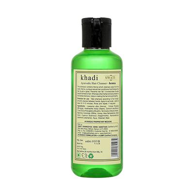 Khadi Swati Ayurvedic Hair Cleanser - Heena 210 ml - Shampoos