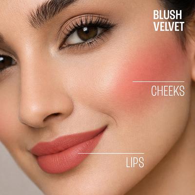 Lakme Double Duty Lip & Cheek Mousse Matte Lipstick & Soft Blush, Blush Velvet,9gm - Liquid Lipsticks