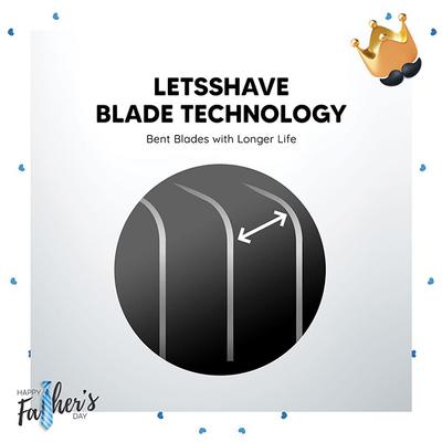 Letsshave Pro 6 Premium Gift Set 6 Blade Razor with Cartridges, Travel Cap, Shave Foam, After Shave Balm and Travel Bag Complete Shaving Kit for Men 1's - Razors & Cartridges