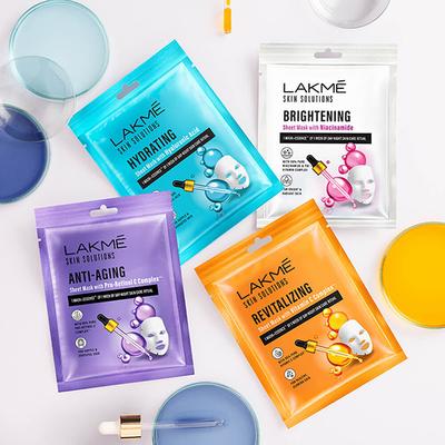 Lakme Solutions Sheet Mask Hydrating With Hyaluronic Acid 25 ml - Sheet Masks