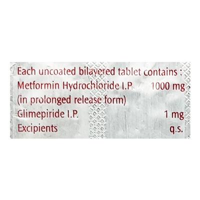 Amaryl M Forte 1mg Tablet 15'S - Diabetes-Ant