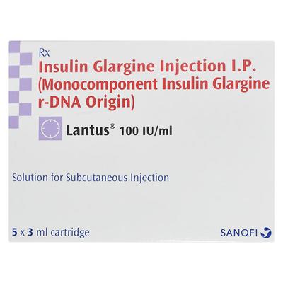 Lantus 100IU Cartridge 1X3ml - Diabetes-Ins
