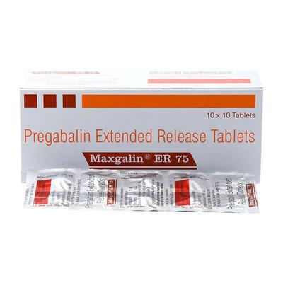 Maxgalin ER 75mg Tablet 10'S - Neuropathic Pain-Dru